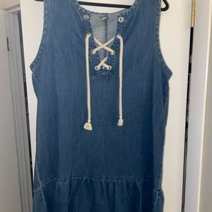 Beachy jean dress never worn
